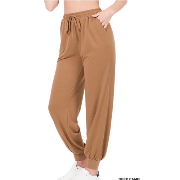 Zenana Outfitters Pants & Jumpsuits New Soft French Terry Deep